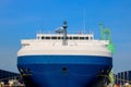 FrontÃ¢â¬â¹ viewÃ¢â¬â¹ ShipÃ¢â¬â¹ mooringÃ¢â¬â¹ atÃ¢â¬â¹ floatingÃ¢â¬â¹ dockÃ¢â¬â¹ underÃ¢â¬â¹ maintenanceÃ¢â¬â¹ andÃ¢â¬â¹ repairÃ¢â¬â¹ inÃ¢â¬â¹ shipyardÃ¢â¬â¹